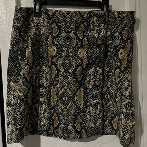 Snakeskin skirt